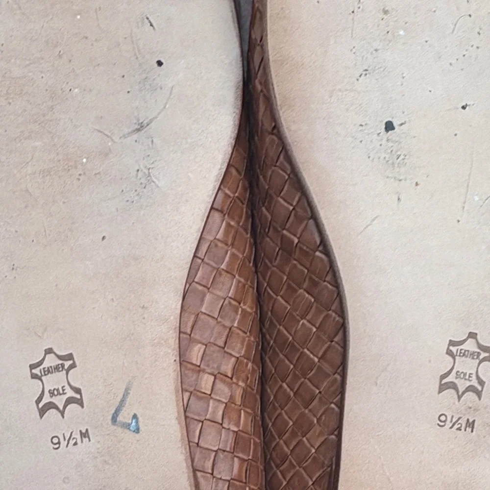 Antonio Melani Tan Woven Mules - Picture 5 of 8
